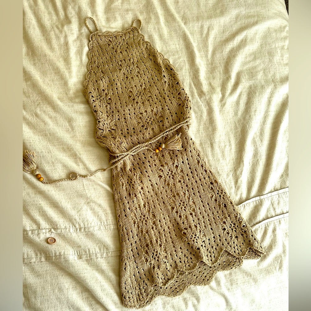 HELLO MOLLY Crochet Mini Dress